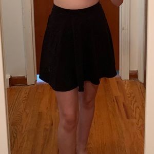 Black a-line skirt